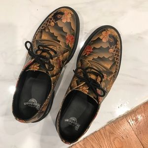 Dr. Martens Oxford Shoes - Vintage Tattoo Print